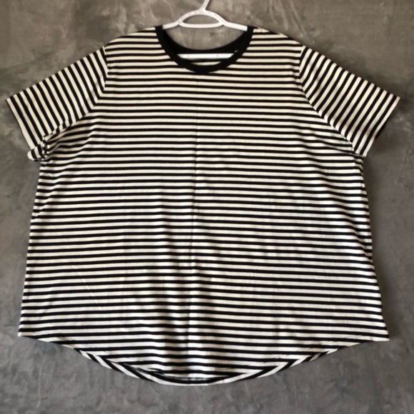 Terra Sky Set of 2 T-Shirts 3XL & 2XL Stripes Crewneck Short Sleeve Plus Size - Picture 9 of 14